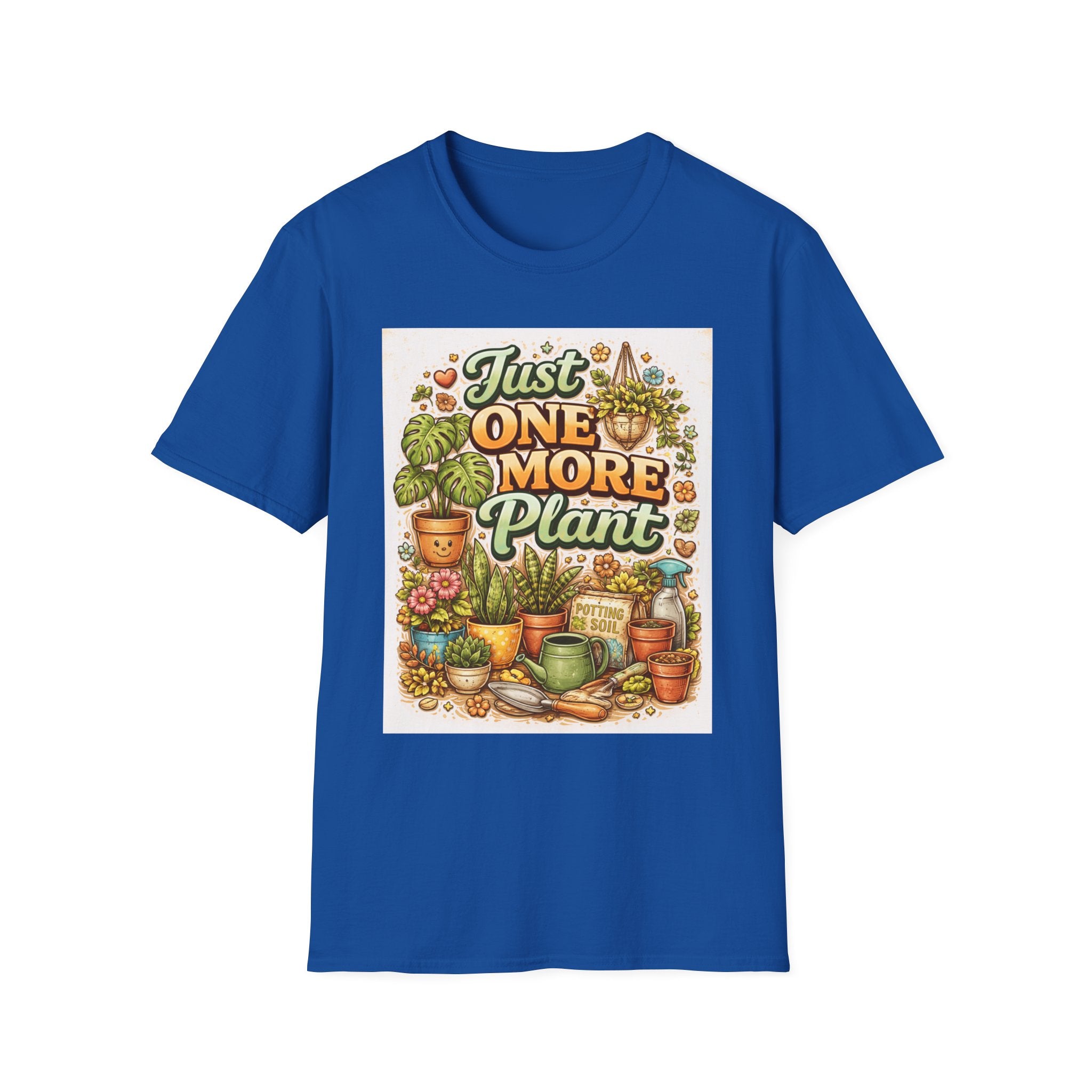 Plant Lover T-Shirt — "Just One More Plant" Graphic Tee