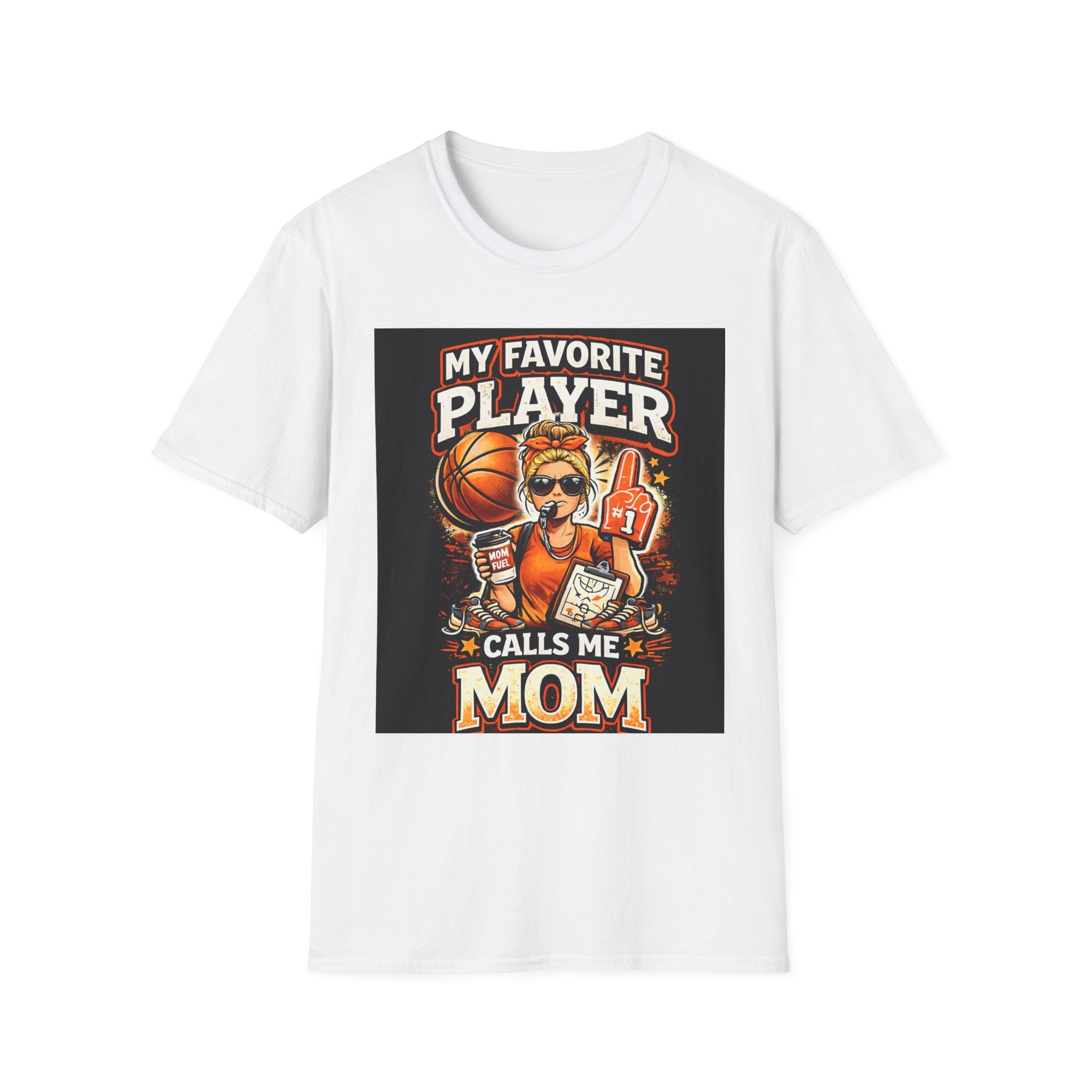 Basketball Mom T-Shirt  “My Favorite Player Calls Me Mom” Graphic Tee