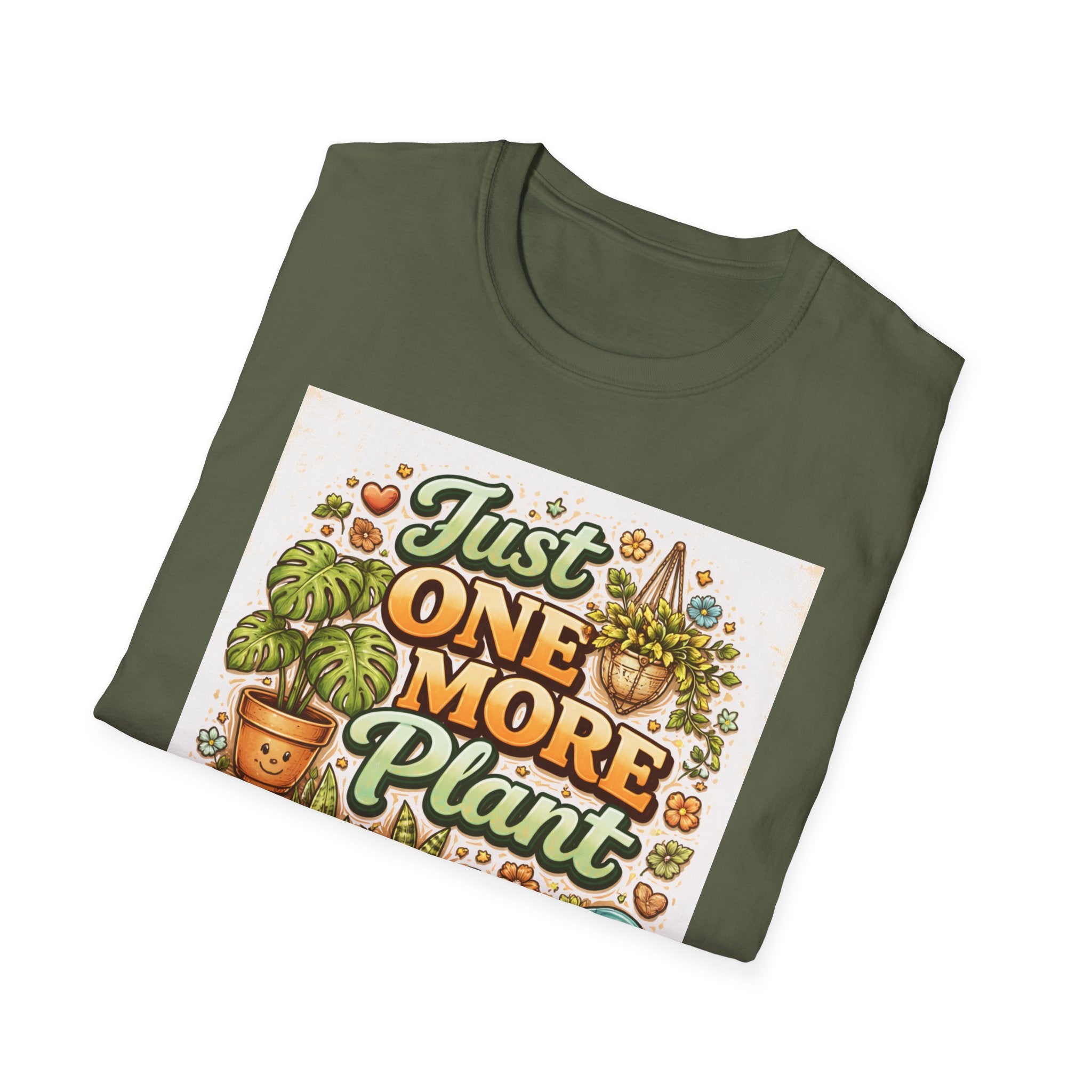 Plant Lover T-Shirt — "Just One More Plant" Graphic Tee