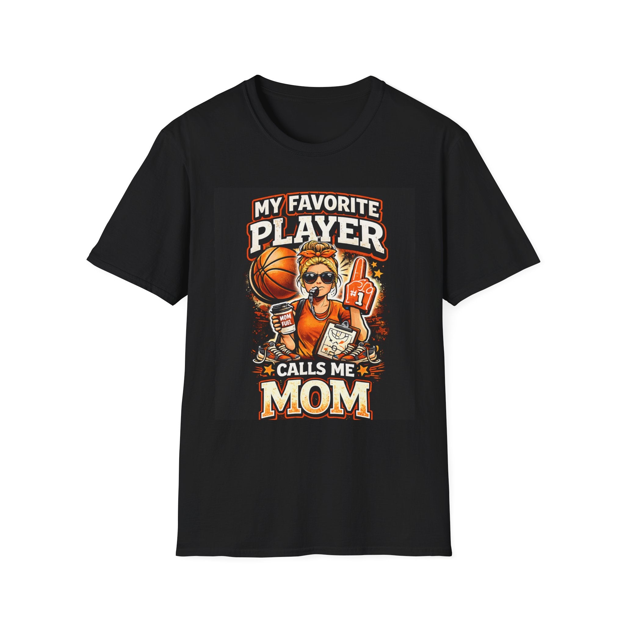 Basketball Mom T-Shirt  “My Favorite Player Calls Me Mom” Graphic Tee