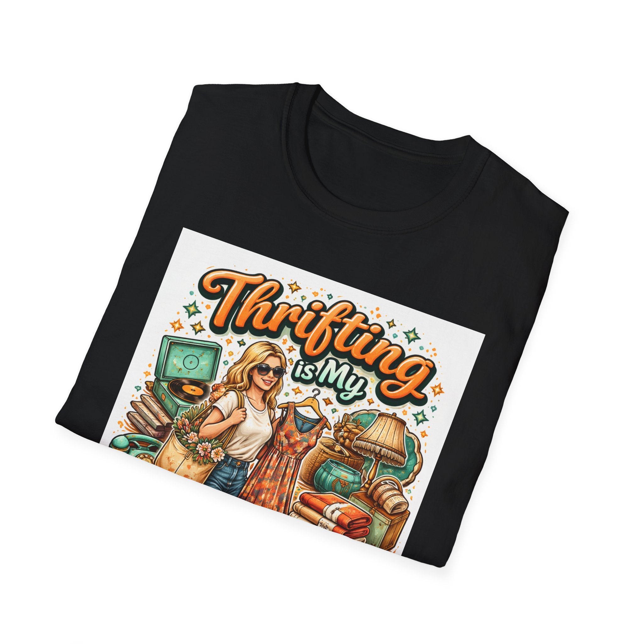 Thrifting Is My Cardio Vintage Graphic T-Shirt