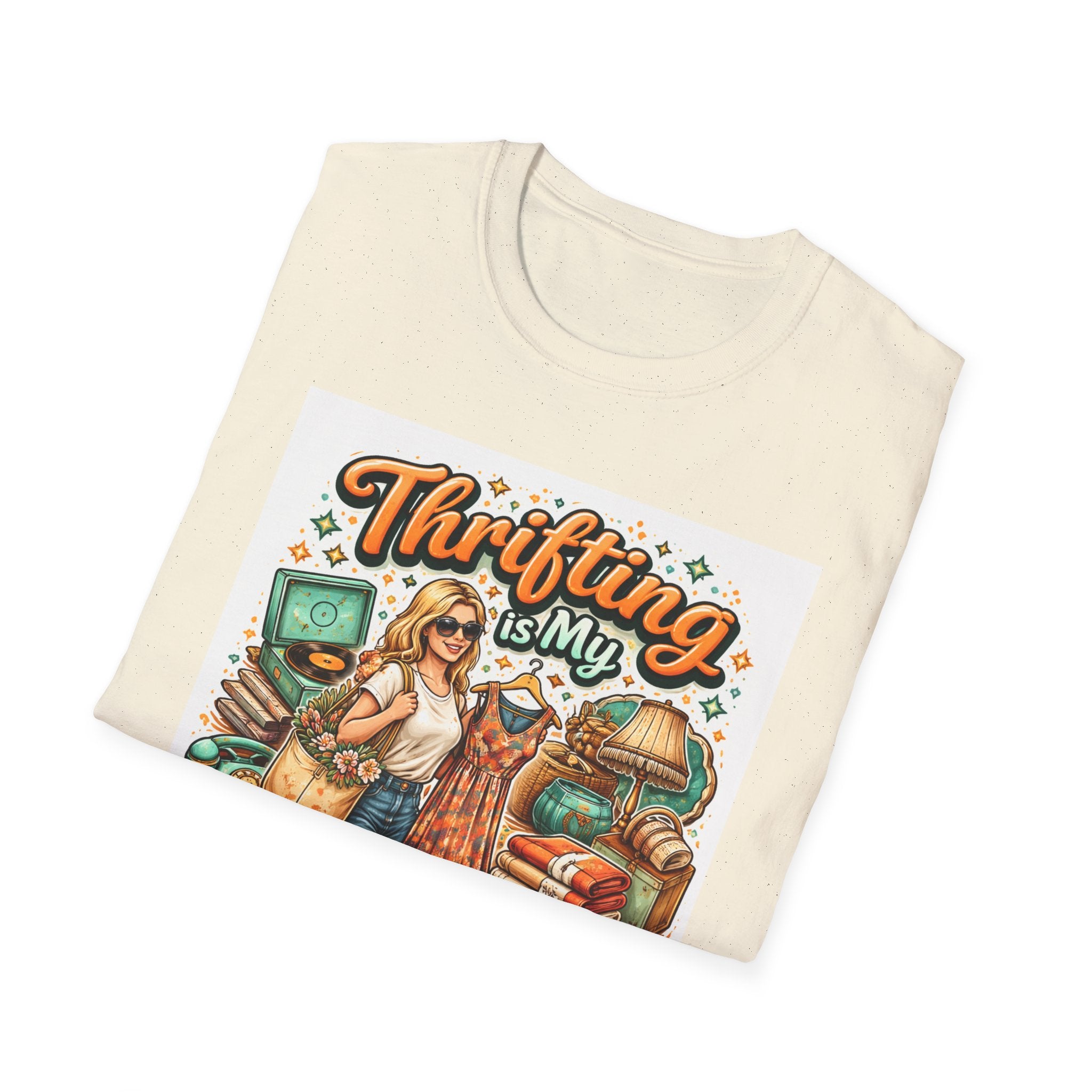 Thrifting Is My Cardio Vintage Graphic T-Shirt