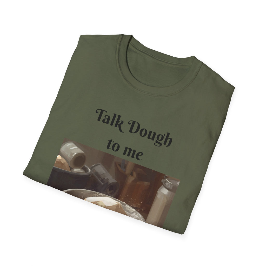 Baker's Tee — "Talk Dough to Me" Bread Dough Graphic T‑Shirt