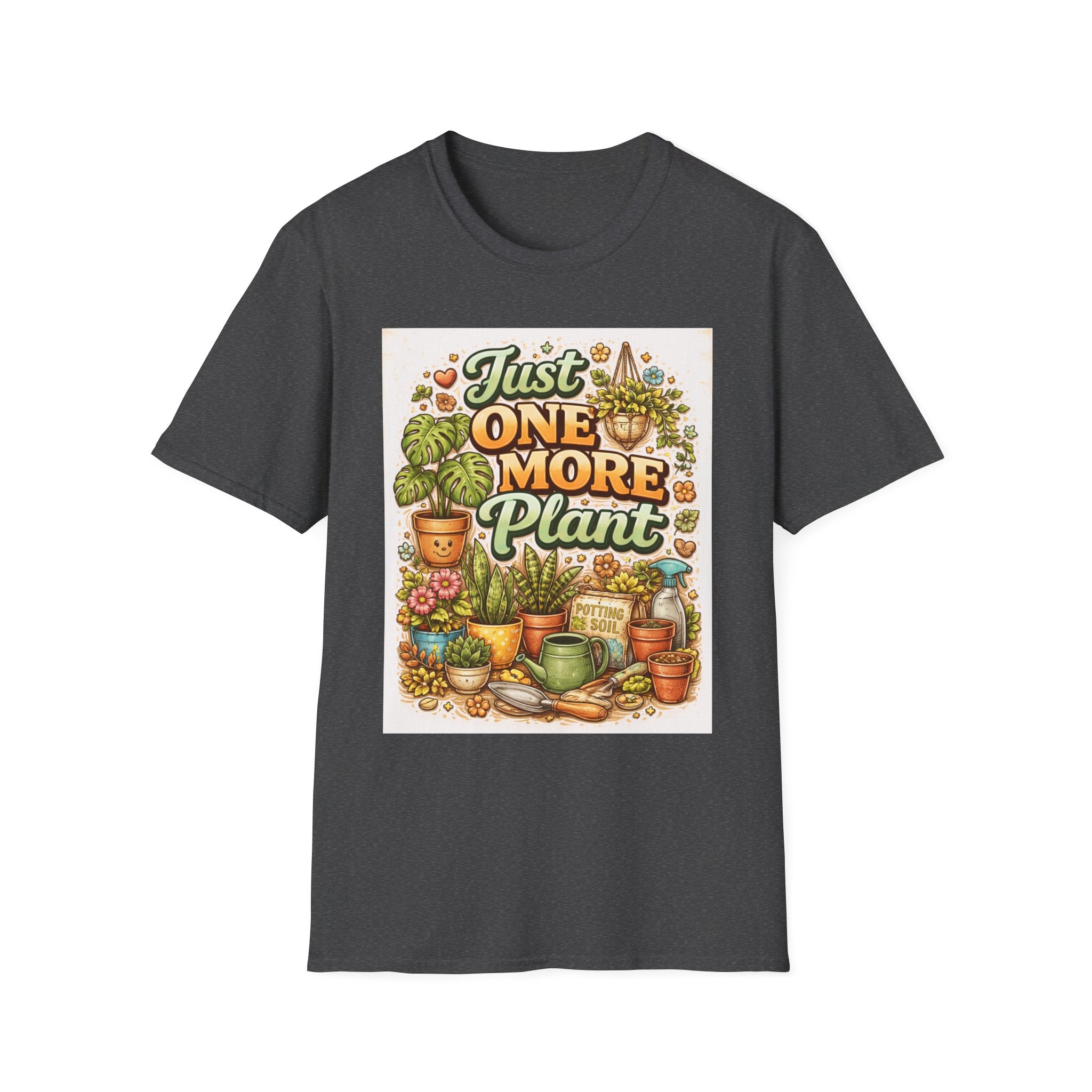 Plant Lover T-Shirt — "Just One More Plant" Graphic Tee