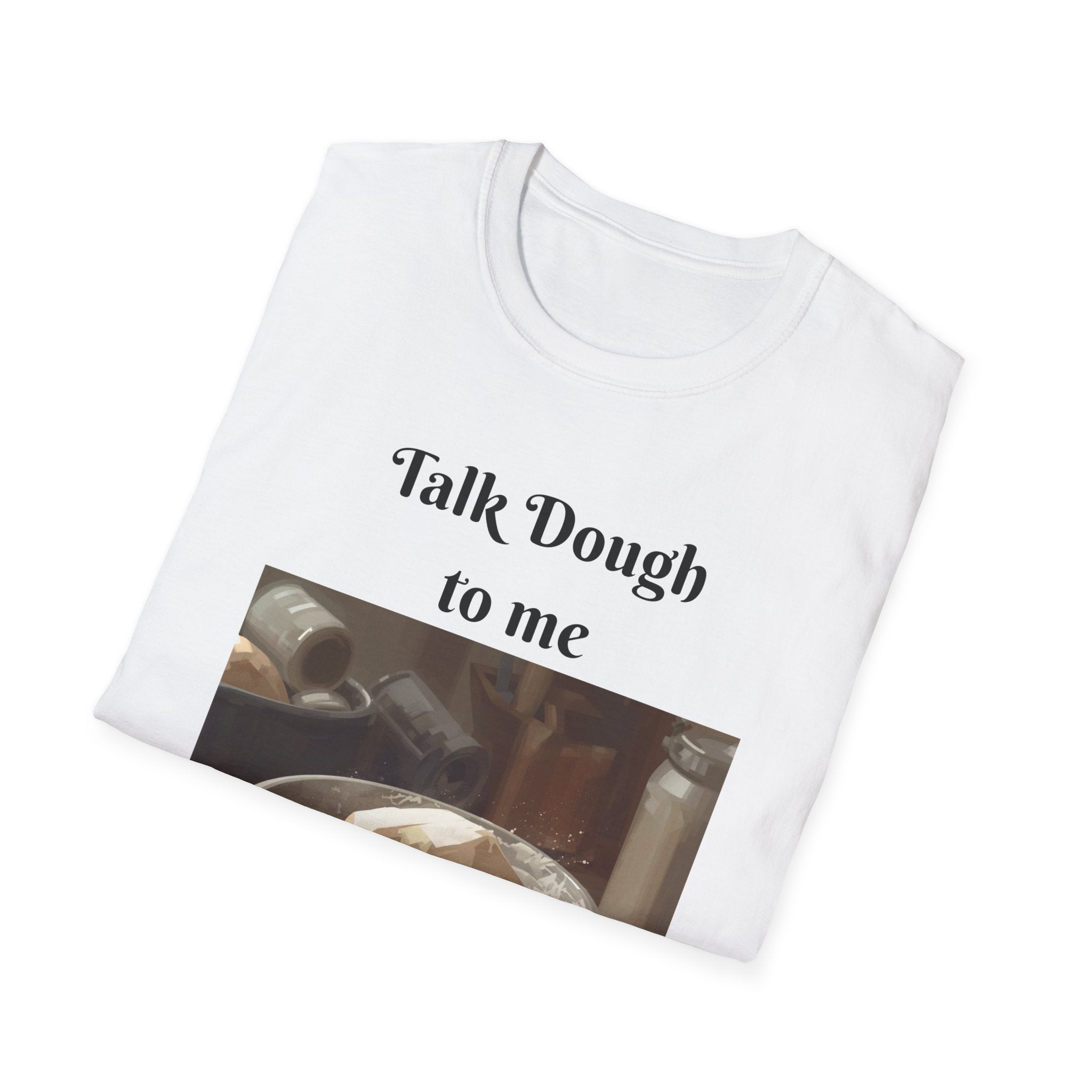 Baker's Tee — "Talk Dough to Me" Bread Dough Graphic T‑Shirt