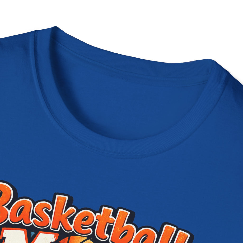 Basketball Mom T-Shirt. Funny 'Basketball MOM' Graphic Tee for Cheerful Sports Moms