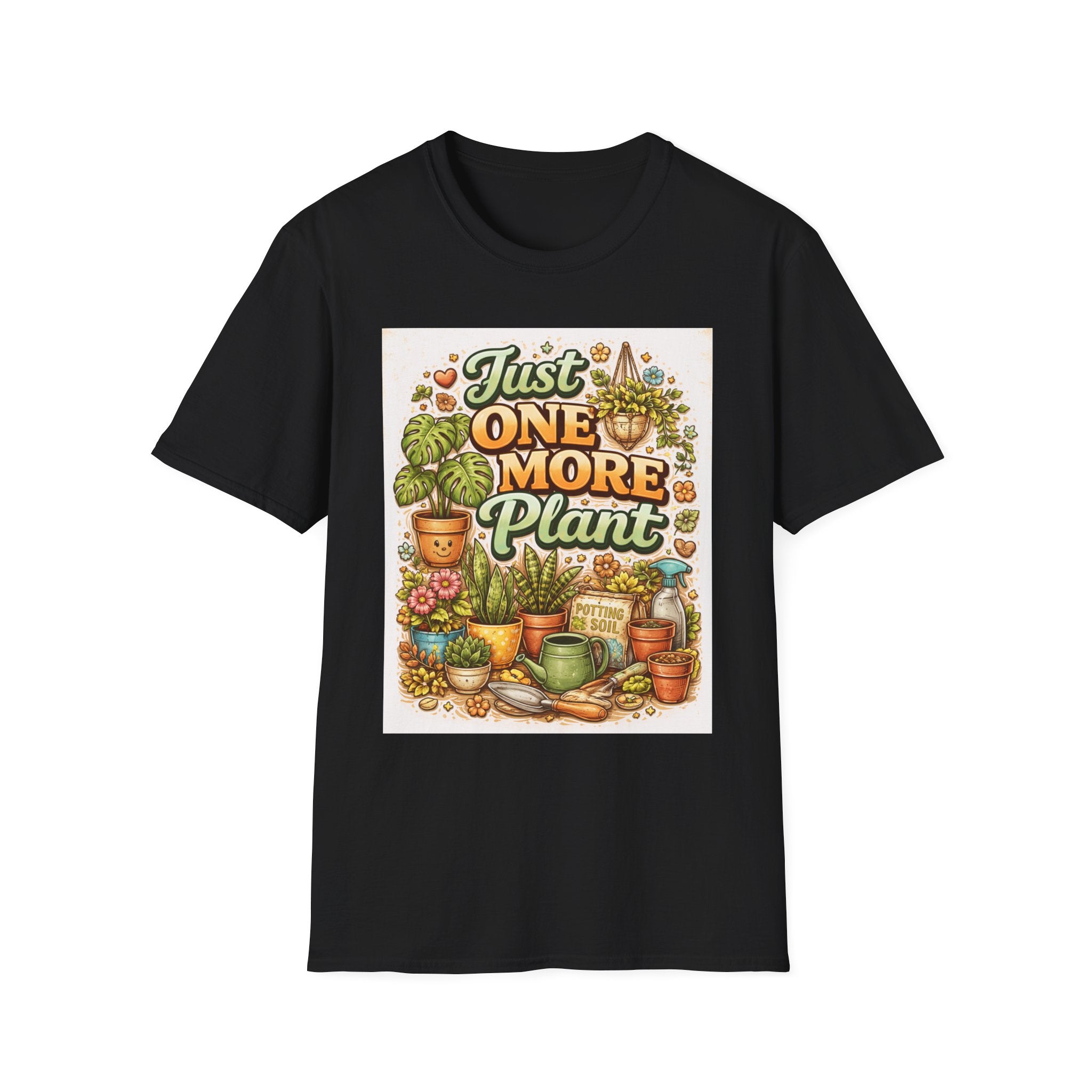 Plant Lover T-Shirt — "Just One More Plant" Graphic Tee