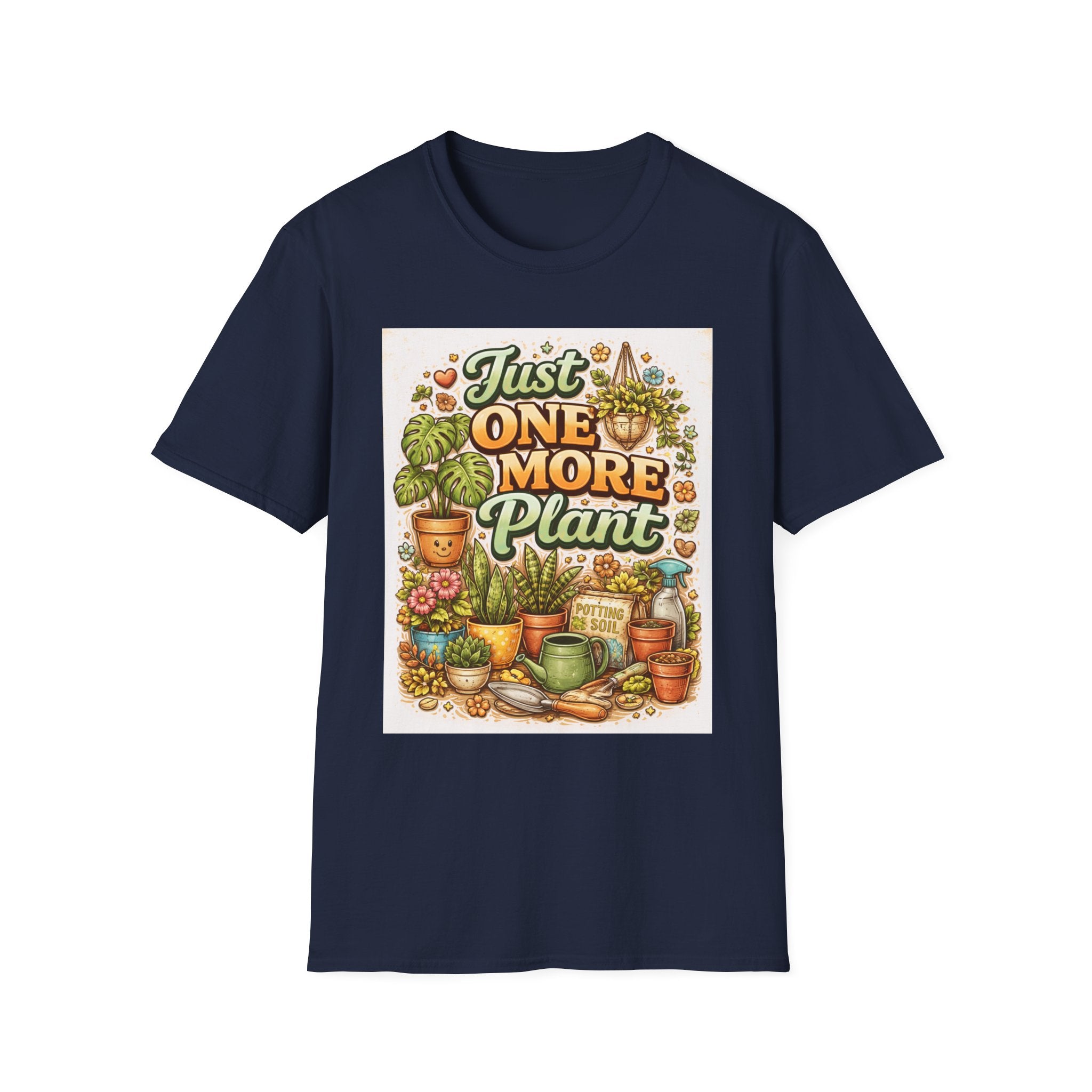 Plant Lover T-Shirt — "Just One More Plant" Graphic Tee