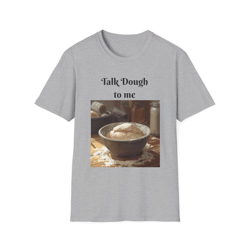 Baker's Tee — "Talk Dough to Me" Bread Dough Graphic T‑Shirt