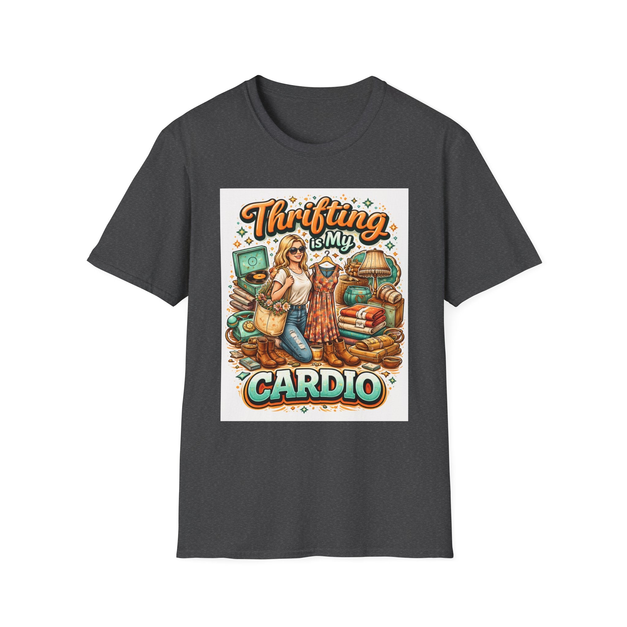Thrifting Is My Cardio Vintage Graphic T-Shirt