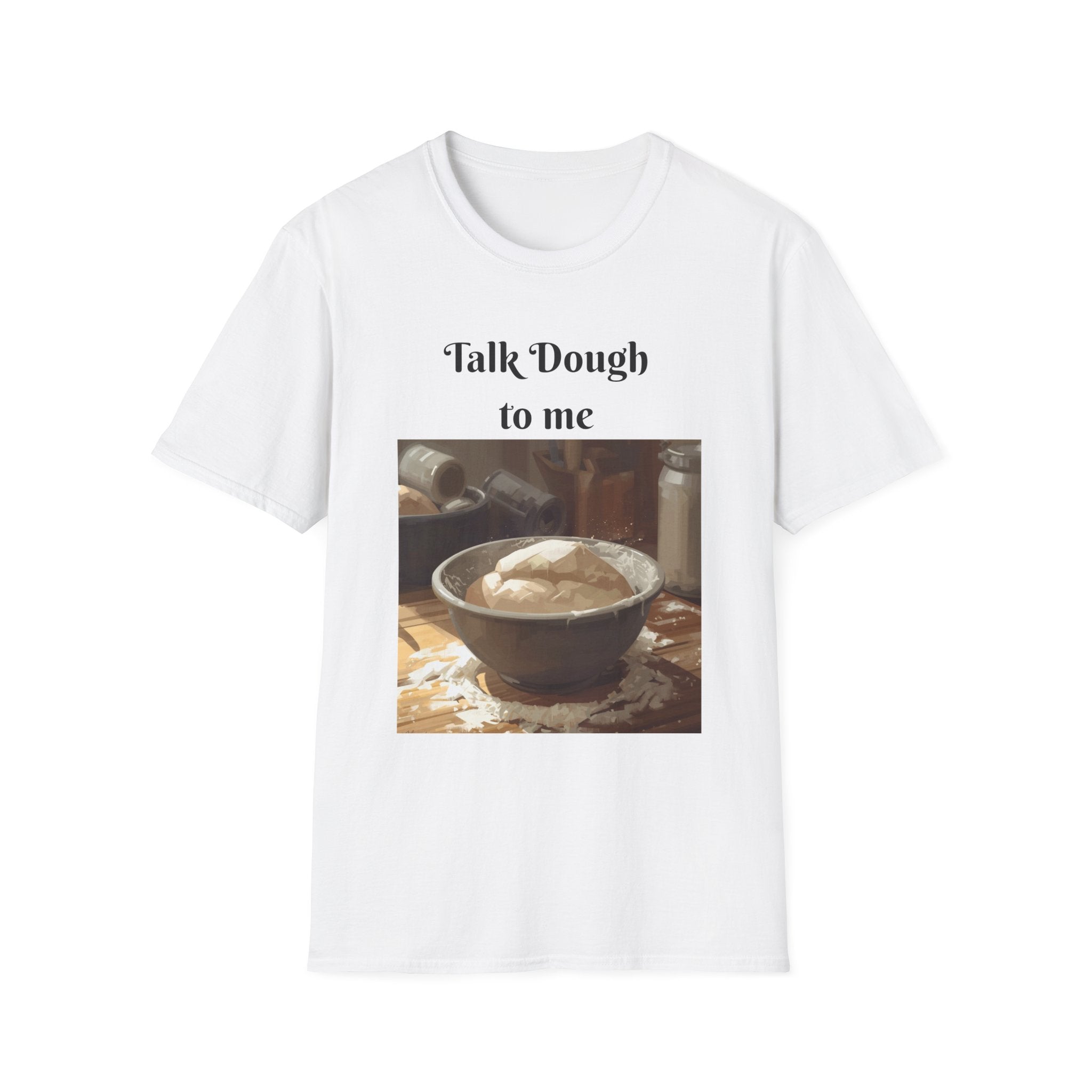 Baker's Tee — "Talk Dough to Me" Bread Dough Graphic T‑Shirt