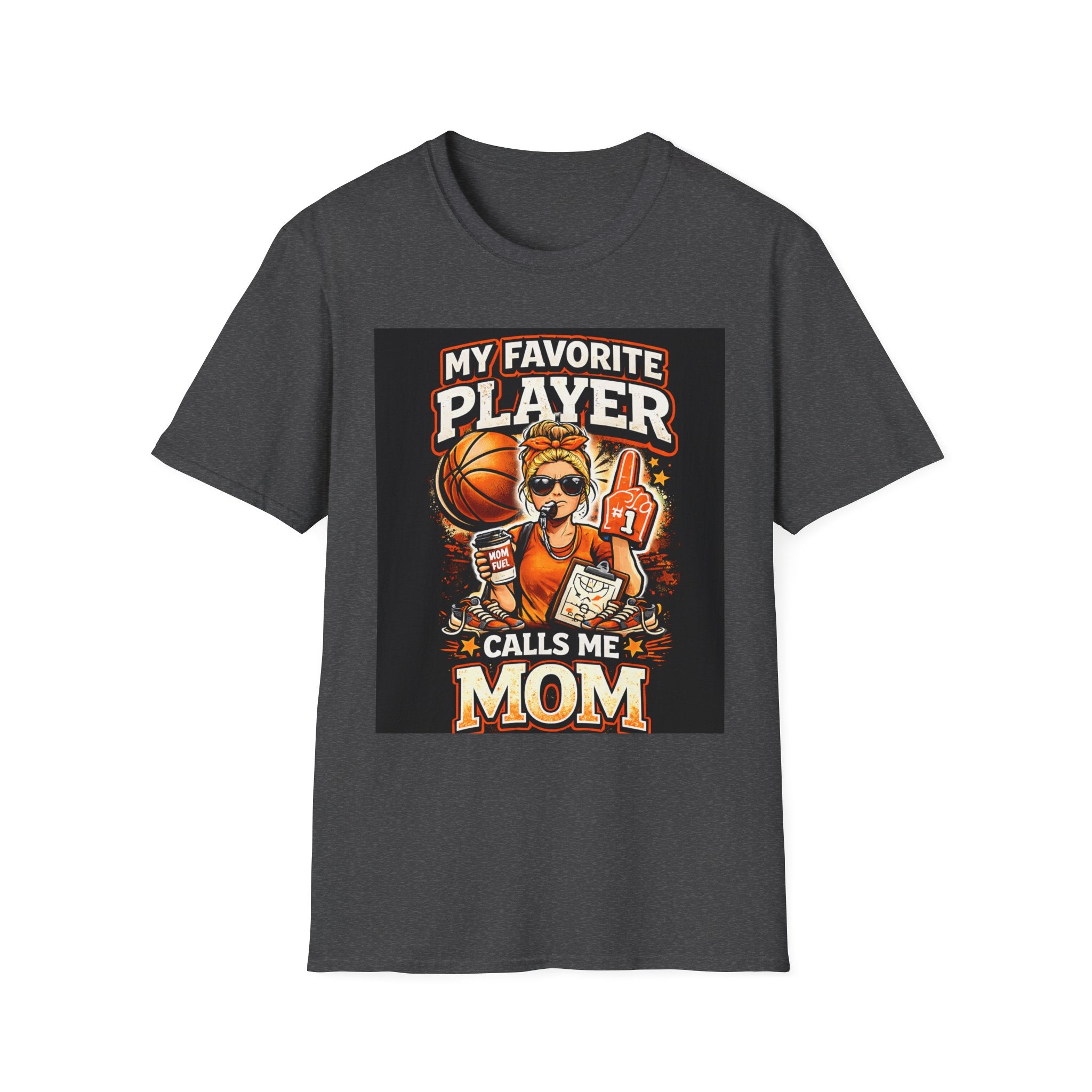 Basketball Mom T-Shirt  “My Favorite Player Calls Me Mom” Graphic Tee