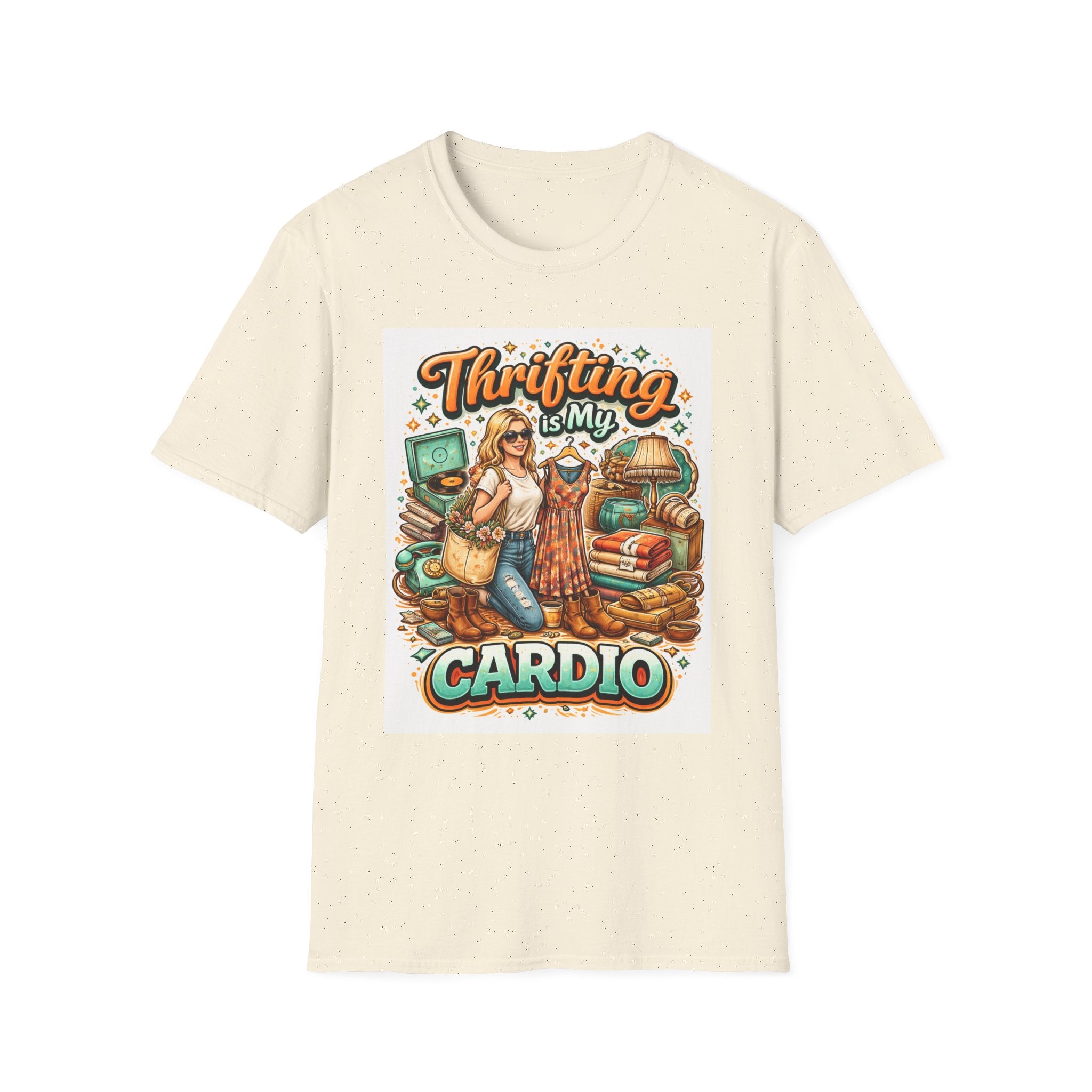 Thrifting Is My Cardio Vintage Graphic T-Shirt