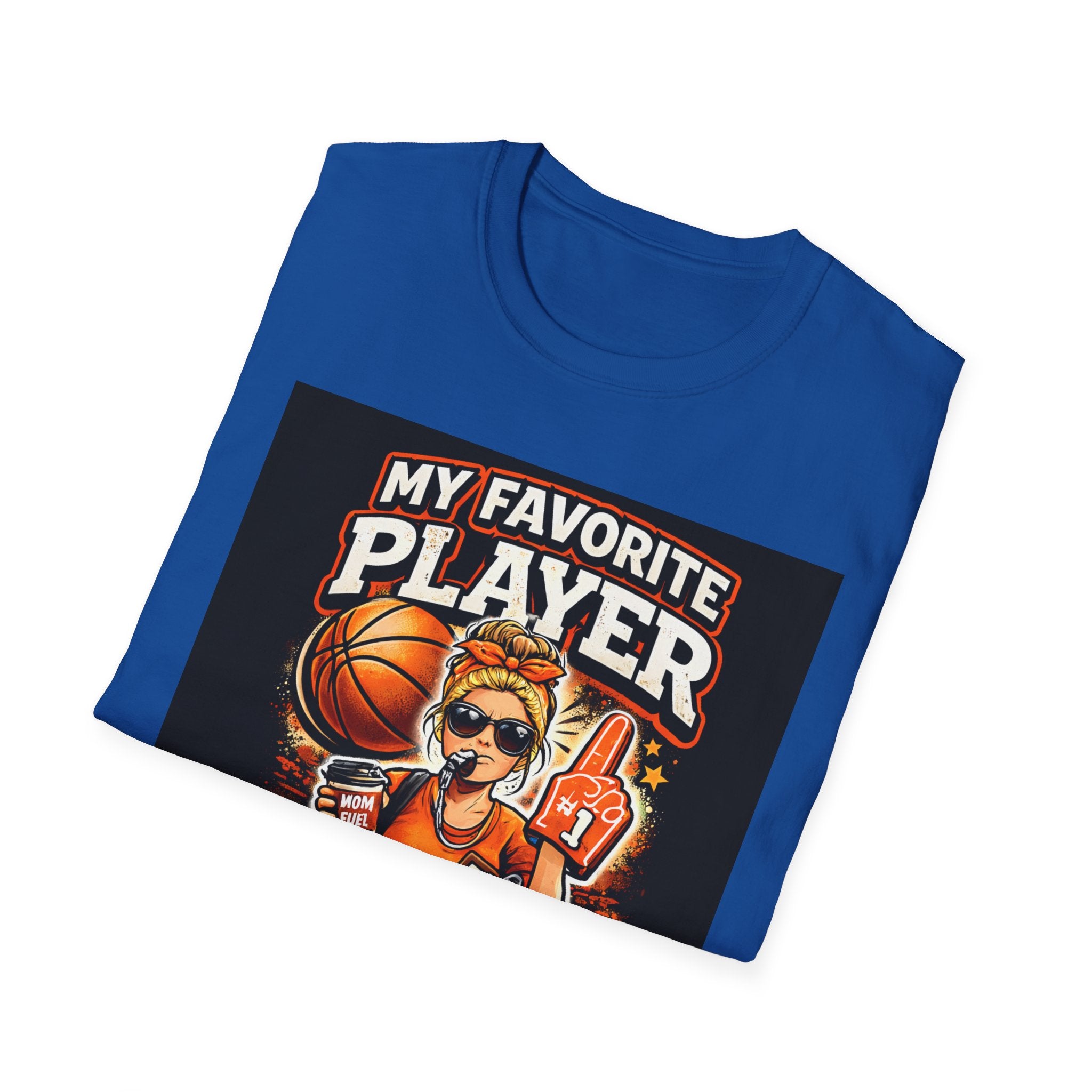 Basketball Mom T-Shirt  “My Favorite Player Calls Me Mom” Graphic Tee