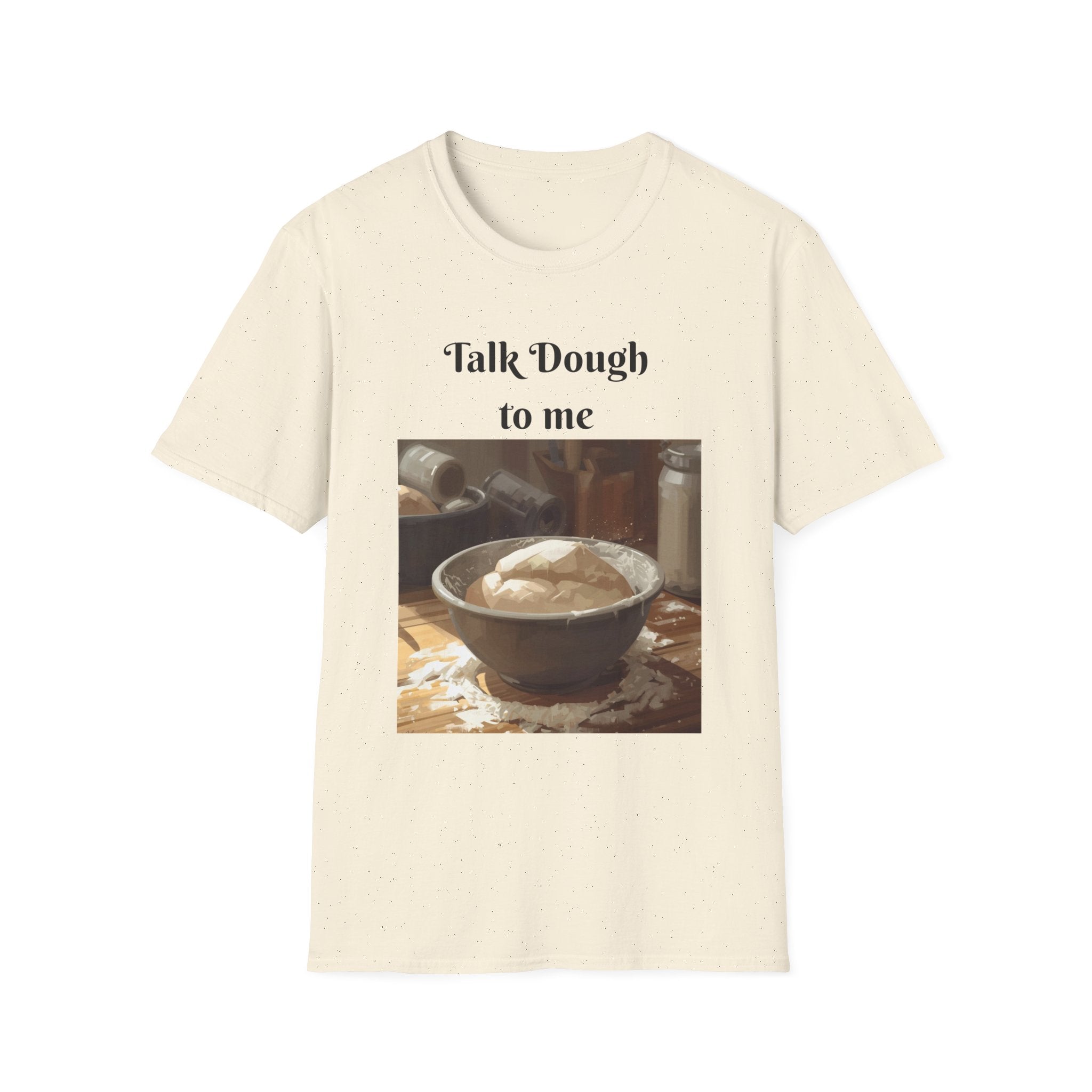 Baker's Tee — "Talk Dough to Me" Bread Dough Graphic T‑Shirt