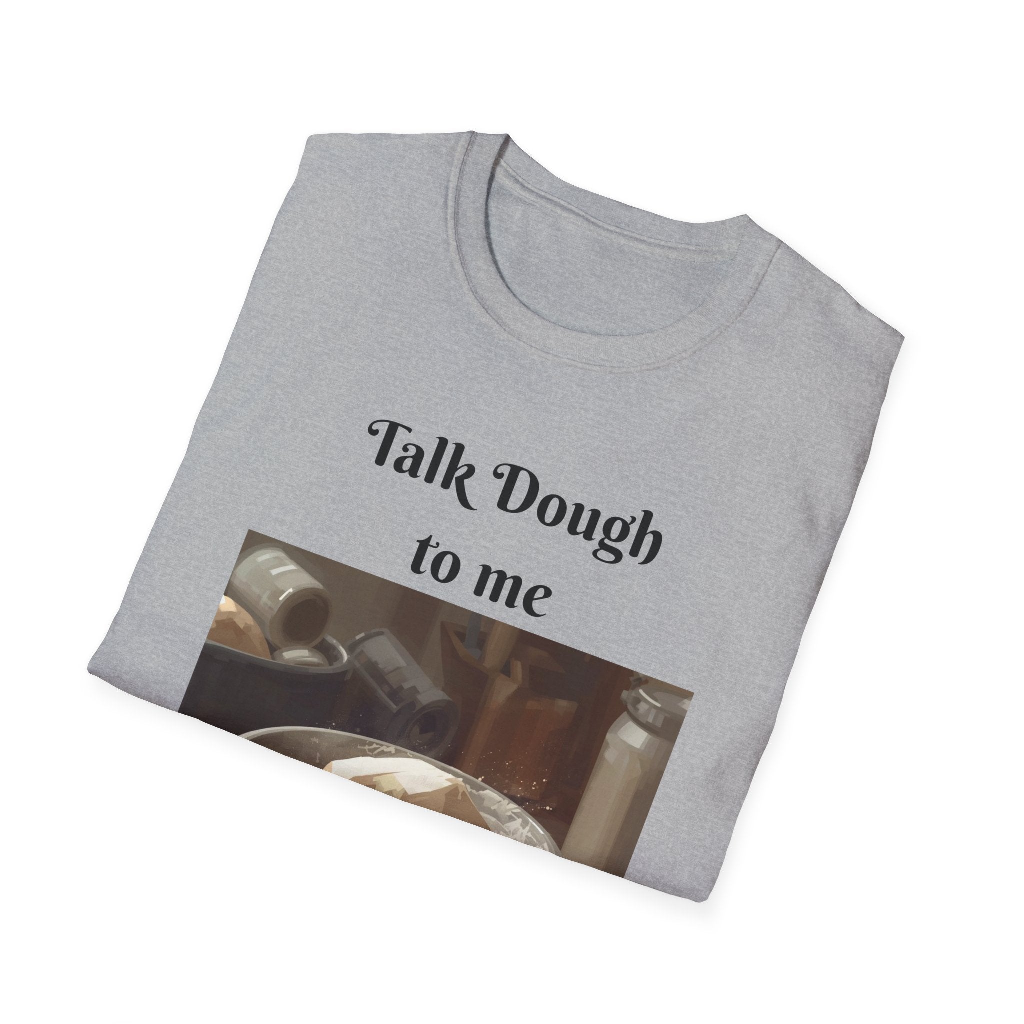 Baker's Tee — "Talk Dough to Me" Bread Dough Graphic T‑Shirt